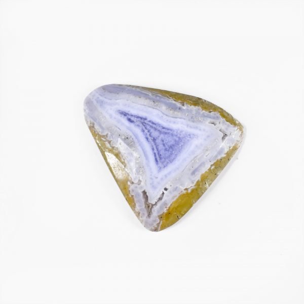 Amit Gems Blue Lace Agate Rosecut Gemstone