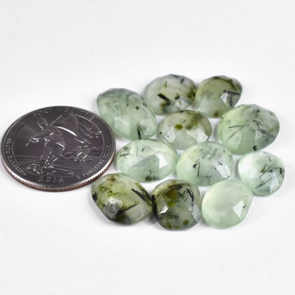 Amit Gems Prehnite Loose Gemstone Lot Rosecut Freeform Shape