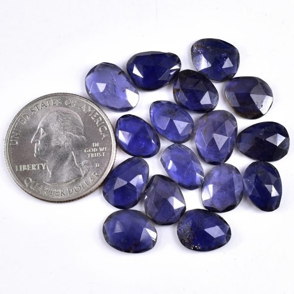 Amit Gems Rosecut Iolite Gemstone Lot Freeform Shape