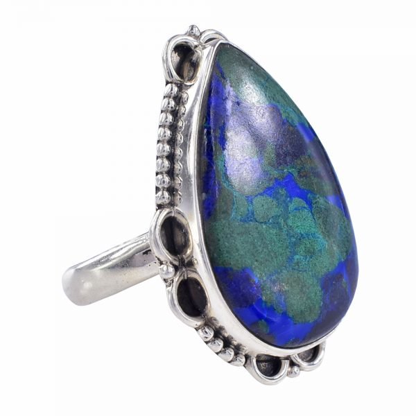 Amit Gems Azurite 925 Sterling Silver Ring