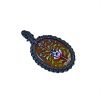 Amit Gems Macrame Red Onyx Hand Painted Pendant 2