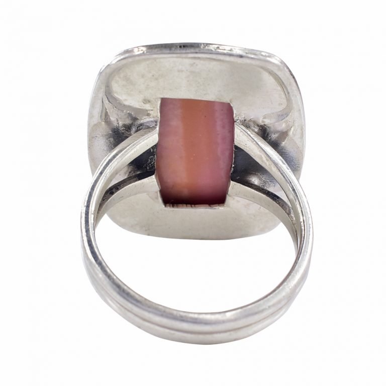 Amit Gems Pink Opal 925 Sterling Silver Ring